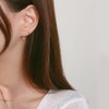 Gold&Deer 14K GF Double Cubic Mini One-Touch Ring Earrings Yellow