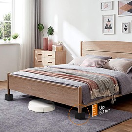 Uping Set of 4 Furniture Height, Elevate Table Height, Height Adjustable, Bed Raiser, Furniture Riser, Table Raiser, Elephant Foot, Bed Riser (2 Inches)