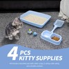 PAWISE Cat Litter Box Set, Small Cat Kitten Starter Kit,