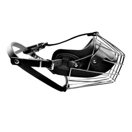 AiliStar Dog Muzzles Wire Basket Muzzles for Dogs Metal Dog Muzzles for Biting Barking Chewing Pet Muzzles for Dogs Black X Large