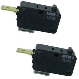 LONYE SZM-V16-FC-62 W10269458 Microwave Door Switch Replacement for Whirlpool Microwave AP4429884 PS2361111(Normally Closed)(Pack of 2)