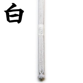 Superb Silk oku oro White Solid Weave TKG-101 - Sword Imitation Sword Belt
