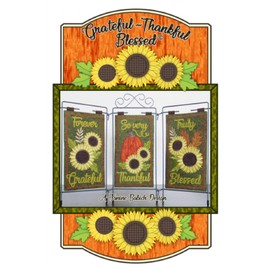 Grateful, Thankful, Blessed Table Top Display # JBDGTB Janine Babich Designs in Machine Embroidery