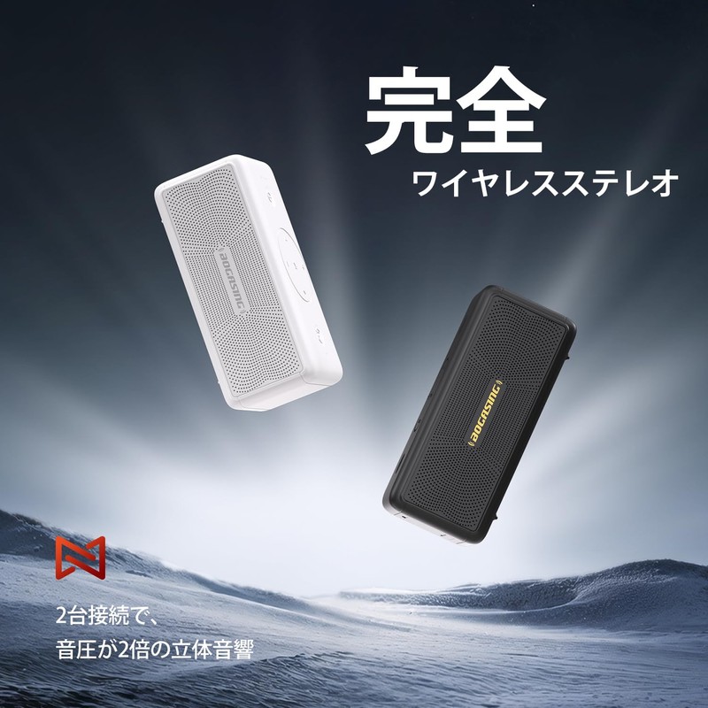 BOGASING M5 Bluetooth Speaker, Portable, Wireless Speaker, 360 Degree Sound,