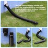 plusgutter Black-2pack Rain Gutter Downspout Extensions Flexible, Drain Downspout Extender,Down