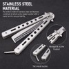 ZIBUYU® Butterfly Comb Professional Training Comb Stainless Steel Folding Practice