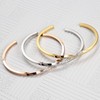 Dorriss Cuff Bracelet for Women Thin Open Silver Adjustable Oval