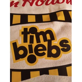 Tim Hortons Justin Bieber x Tim Hortons limited edition cotton Tote Bag - Tim Beibs