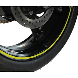 Vicma Reflective Wheel / Rim Stripe 7mm in Width - Yellow - 600cm in Length