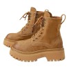Botas Martin Retro Con Suela Gruesa A Media Pantorrilla Para