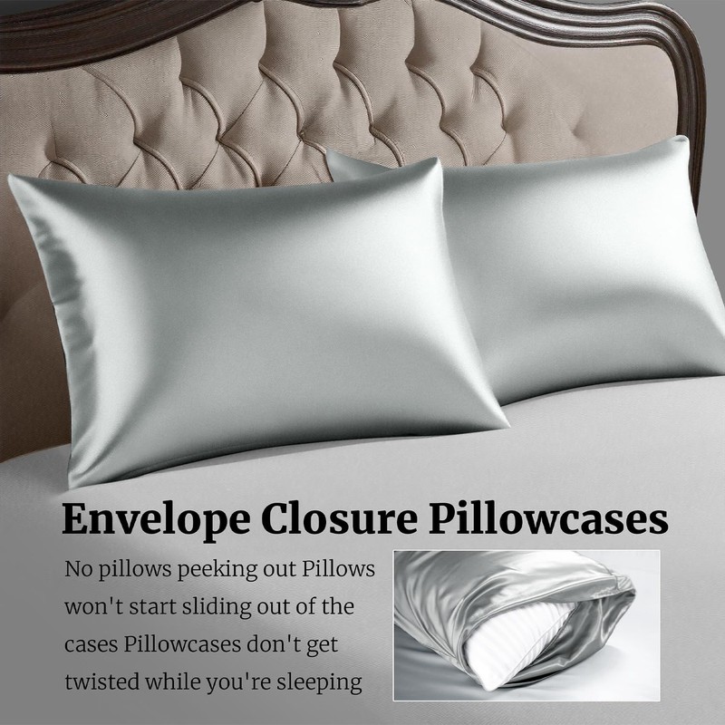 Qnoon Bedding Queen Pillow Cases - 2 Pack