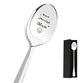 Mothers Day Gifts for Mum Coffee Lovers Tea Lovers Stainless Steel Mental Spoon prsents for Mum Mummy Mam Mom Mother's Day Gift Ideas Birthday Christmas Thanksgiving Valentine's Day Gifts for Mum