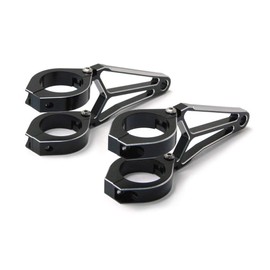 Fork Mounted Motorcycle Headlight Holder 32 mm - 33 mm Razor Style High Quality CNC Machined Aluminium Pair