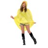 Smiffys Duck Party Poncho, Yellow with Drawstring Bag, Party Poncho