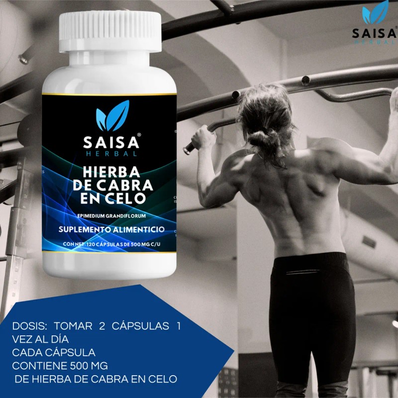 Hierba De Cabra En Celo Saisa 120 Cpsulas 60 G