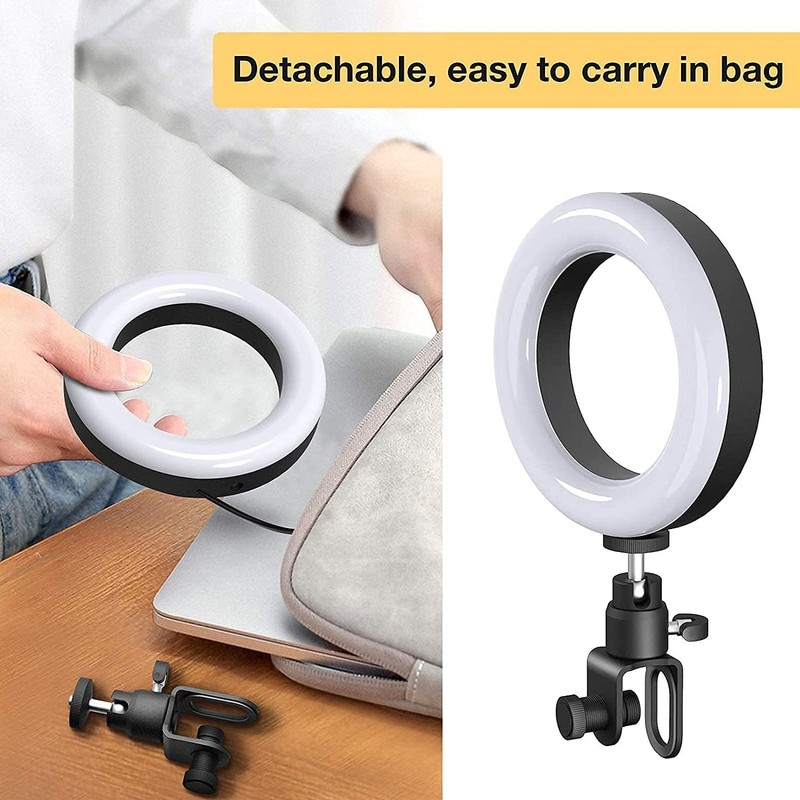 COODAY Clip Adjustable Ring Lamp