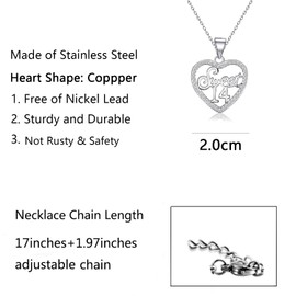 BNQL Sweet 14 Gifts for Girls Necklace 14th Birthday Gifts 14 Year Old Girl Gifts for Birthday Happy 14th Birthday Jewelry, Large, Stainless Steel, No Gemstone