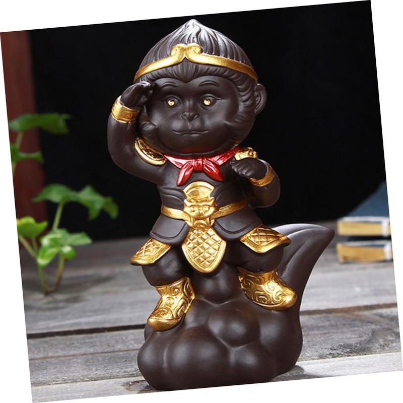 LABRIMP Monkey Tea Pet Craft Monkey Craft Monkey Desktop Ornament