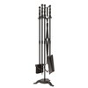 Fire Beauty Fireplace Tools Set 5 Pieces Wrought Iron Fire