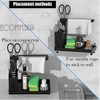 ECOMM369 Modern Minimalist Black Stainless Steel Kitchen Sink Caddy Organiser,