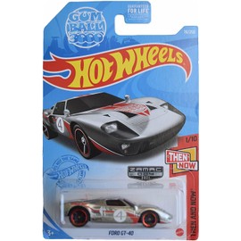 Hot Wheels Zamac Ford GT-40 - Plata - 78/250 Then and Now 1/10