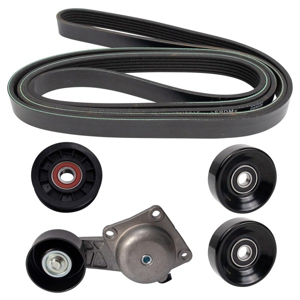 TRQ Belt Set Fits 07-08 Ford Expedition F-150 08 Lincoln