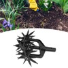 Lawn mower garden aerator with long teeth for the garden.