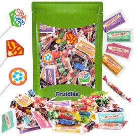 Fruidles Mega Candy Assortment Mix, Perfect for Event Parties, Social Events, Birthday Treats, Assorted Flavors, Candies & Lollipops (1 Pound)