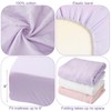 Newwiee 3 Pcs Crib Sheets Fitted 24'' x 38'', Mini