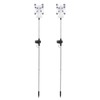2 Pack LED Solar Angel Lights Solar Powered White Light