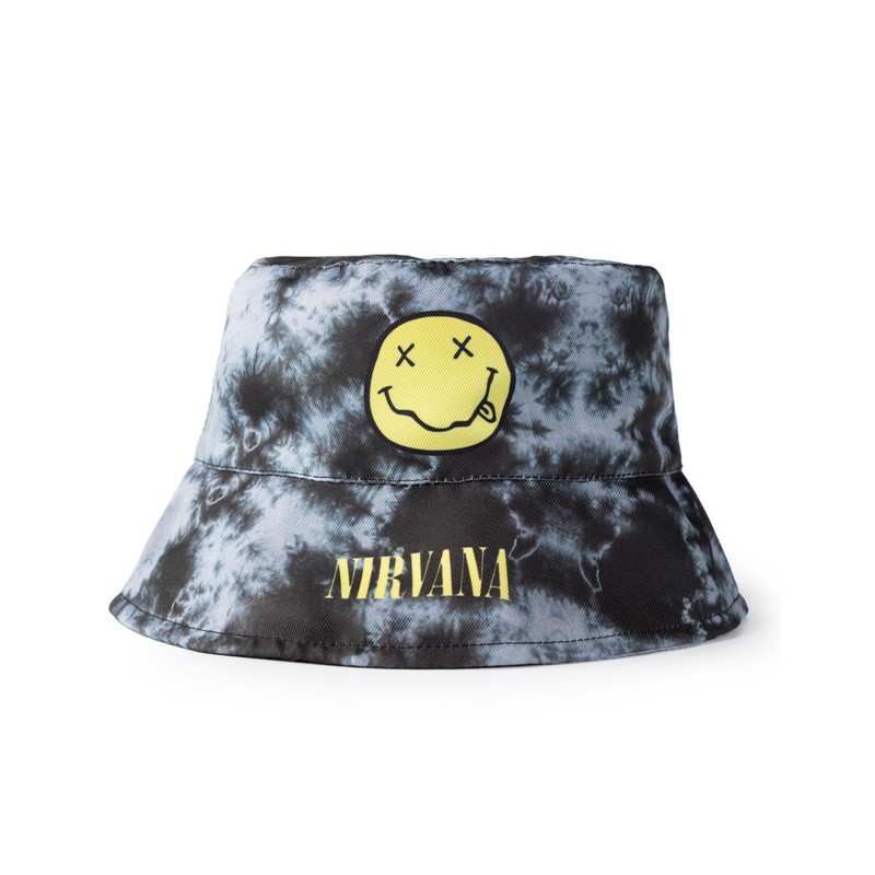 Nirvana Kids Bucket Hat in Black and Grey | Unisex