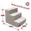 Majestic Pet Portable Pet Stairs, Soft Sherpa Steps Foam Feeling,