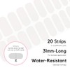 NAILOG Tiras de uñas de gel semicuradas, 20 tiras de