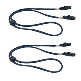 Anboli Hat Clip, Strap, Cap Strap, Chin Strap for Hats, 2 Clips, Wind Prevention, Removable, Adjustable, Lightweight, Convenient for Traveling, Boating, Camping, Leisure, Outdoor Use (Navy)