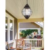 Trans Glob Lighting TG69903 BK Americana One Hanging Lantern Outdoor-Post-Lights,