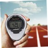 Kisangel 3pcs Men's Stopwatch Watch Digital Timer Sports Chronograph Alarm