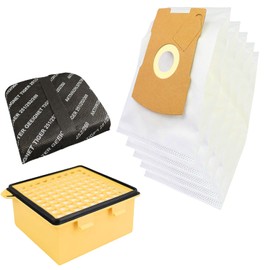 Mister vac A925 10 Staubsaugertüten Vlies geeignet Vorwerk Tiger 260 / Hepafilter/Aktivkohle