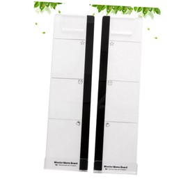 Operitacx Monitor Memo Pad Set 2 Pcs Memo Board for Computer Note Holder Side Panel for Monitor Acrylic Note Holder