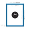 Almost Frameless A4 Blue Picture Frame Set of 3, Display