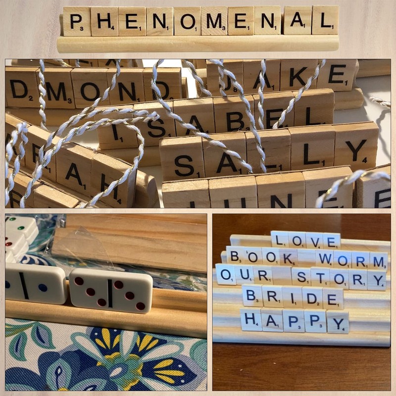 WedDecor 36cm Wooden Rack Letter Tile Stand Holder Replacement Piece