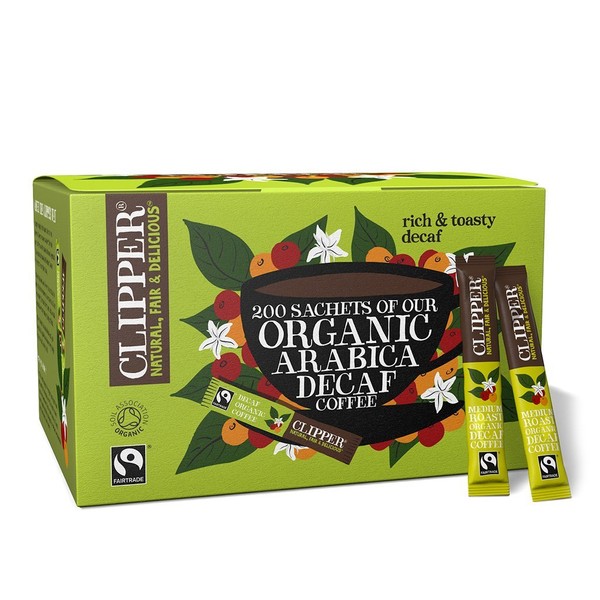 Clipper Organic Medium Roast Decaf Arabica Coffee | 200 Sachets