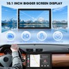Single Din Wireless CarPlay Stereo - 10.1 Inch Rotatable Wireless