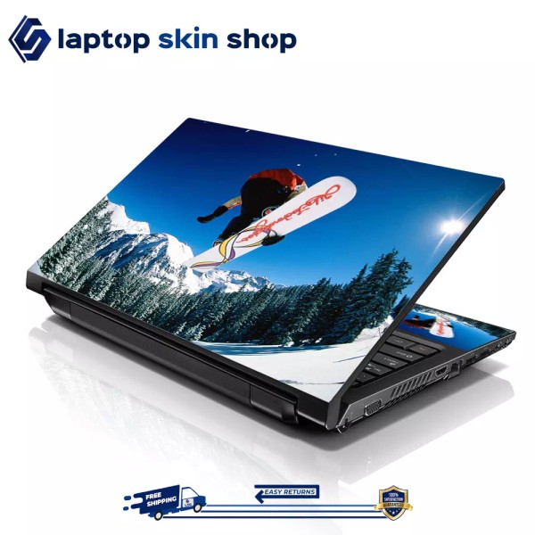 Laptop Skin Sticker Decal Cover Skiing for Notebook Dell Apple