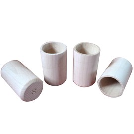 Wooden World 2 x Wooden Cup Round for Pencil Pencil on Desk Stationary Supplies Office Organisation
