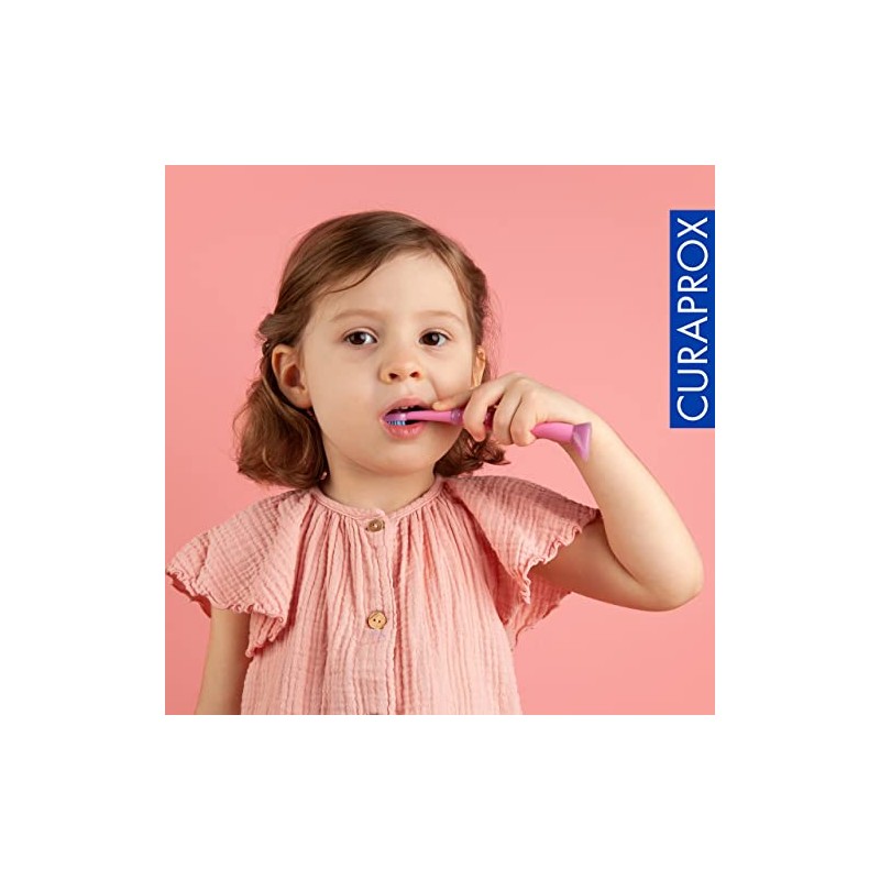 Curaprox Cepillo de dientes para bebé (paquete de 3); cerdas