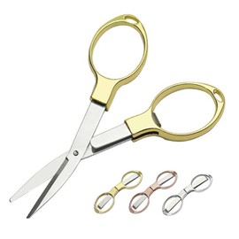 TVSVKWE 3 Pieces Of Folding Scissors, Stainless Steel Scissors, Mini Scissors, Portable Scissors, Suitable For Home, School, Office, Fishing.