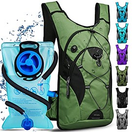 NONSAR Hydration Pack, Insulated Water Backpack with 3L BPA Free Water Bladder, Compatible with Helmet, Keep Liquids Cool Up to 8 Hours, Daypack for Cycling, Hiking, Running, Climbing, Hunting