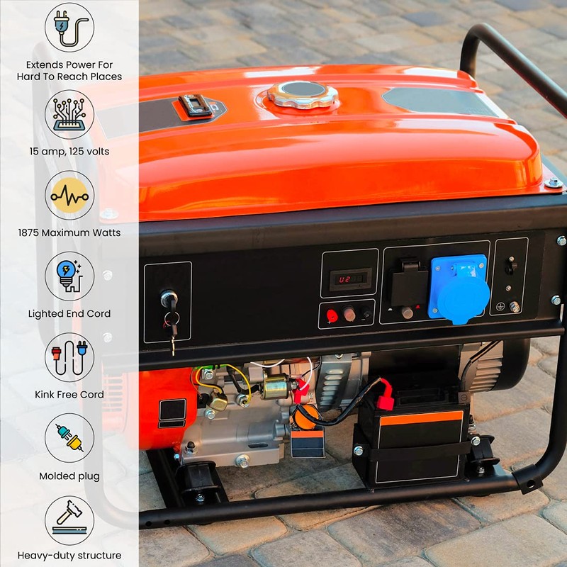 Go Green Power Inc. (GG-14000) 12/3 SJTW Outdoor Extension Cord,