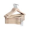 StorageWorks Clothes Hanger 20 Pack, Wooden Coat Hangers for Shirts,