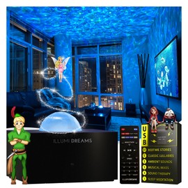 Star Projector | Galaxy Night Light for Kids + 50 Bedtime Stories | Lullabies | White Noise Machine with Remote | Story Telling Dream Machine Galaxy Projector for Bedroom Decor | Bluetooth Speaker
